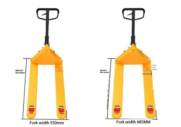 Manual hydraulic forklift